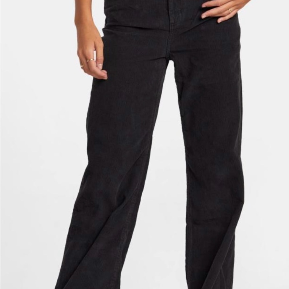 Black surf corduroy jeans